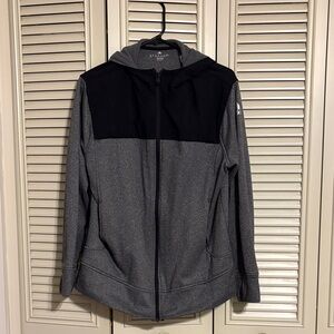 Women’s Adidas Black and Gray Full Zip Hoodie